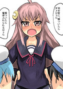 海防艦に注意をする卯月