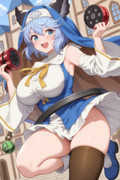 ギルティギアのブリジットのコスプレをするサテュロスちゃん
