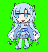 【うにょGIF】ぱたぱたWhiteCUL