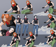 第100回で使った立ち絵とアニメーションのコマ