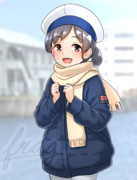 防寒装備日振ちゃん