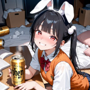 ウサギの女の子「メイベルちゃん」　※AIイラスト
