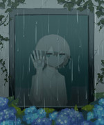 泣くガラス