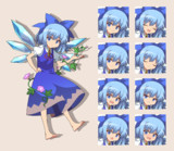 日に焼けたチルノ　立ち絵素材