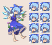 日に焼けたチルノ　立ち絵素材