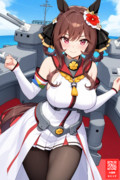 艦これの大和のコスプレをしたジェンティルドンナ様