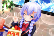 【かにフレ！】いちごのケーキで スマイルぴぃ～すっ♡