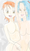 Nefertari Vivi and Nami