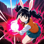 かめはめ波を溜めているメイベルちゃん