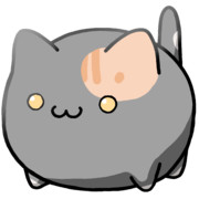 【素材】ペール黒三毛猫・マップ隠し・上からライティング【フリー素材処くらげや】