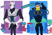 擬人化tfa お留守番参謀＆音波情報参謀