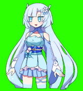 【うにょGIF】WhiteCUL立ち絵・没版