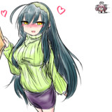 今日こそきりたんにこっそり縦セーターずんちゃんとデート♡