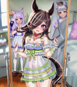 マックちゃん衣装のライスちゃん