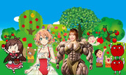 リンゴ畑に行ったリンゴ娘