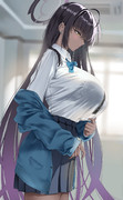 【ブルアカ】角楯カリン 制服の姿