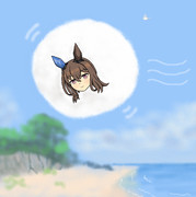 ふわふわになって空を漂うアヤベさん