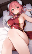 押し倒された華扇さん