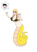 「五条くん～みてみて～ラミアになっちゃったよ～」