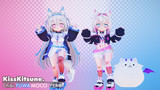 [MMD]  KissKitsune / キスキツネ - Chibi FUWAMOCO