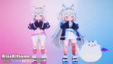 [MMD]  KissKitsune / キスキツネ - Chibi FUWAMOCO