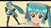 【MMDモデル配布あり】レトロ調の初音ミク配布します！