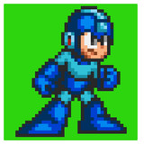 ドット絵「ロックマンSILM-FRAM」LG-W ロックマン7風