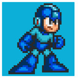 ドット絵「ロックマンSILM-FRAM」LBSB-W ロックマン7風
