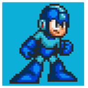 ドット絵「ロックマンSILM-FRAM」LBSB-W ロックマン7風