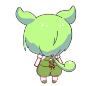 ずんだもん背中