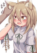 嫌々耳を触らせてくれる典ちゃん
