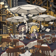 少女作業中