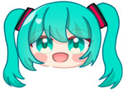 ゆっくり(生首)状態のミクちゃん