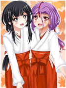 巫女彩心ちゃん＆蛇夢