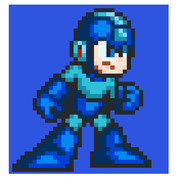 ドット絵「ロックマンC7EBLUE」 BWS ロックマン7風
