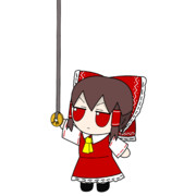 [gif]お金に釣られたふもふも霊夢