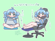 絵を描く時の姿勢