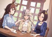 カフェでおしゃべりウマ娘