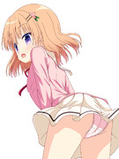 強風に吹かれちゃったココアさん
