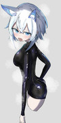 ぴっちりインナー狐子さん…
