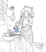 SSDを注ぐ女