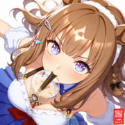 アーモンドアイちゃんのタピオカチャレンジ