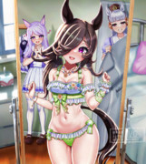 マックちゃん衣装のライスちゃん おなか差分