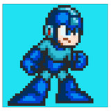 ドット絵「ロックマンTC-7改」 SKYBLUE-W TWIN SX ロックマン7風