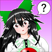 「キョトンとしているお空ちゃん」