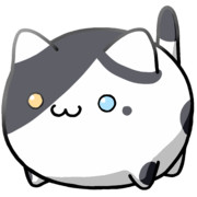 【素材】目隠れ泣き黒子オッドアイ白青黒猫・マップ隠し・上からライティング【フリー素材処くらげや】