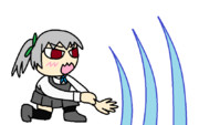 超重ね当てを放つ霞