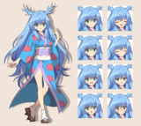 左城宮則紗　立ち絵素材