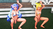 【MMD】ミク＆リン