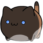 【素材】薄こげ茶猫・マップ隠し・下からライティング【フリー素材処くらげや】